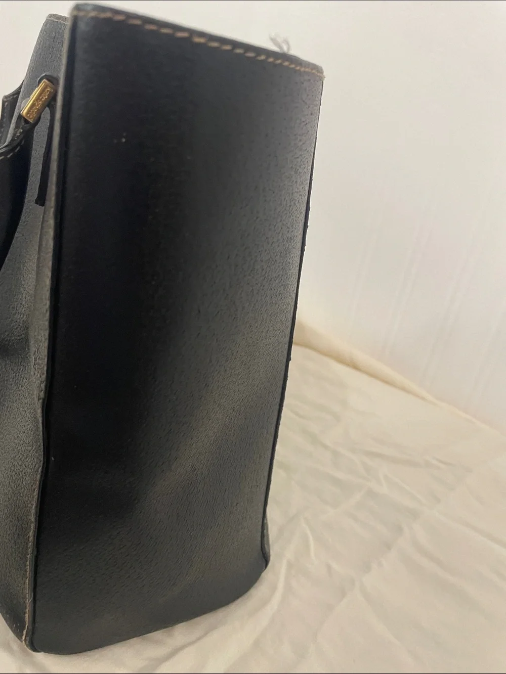 Kate Spade Black Leather Tote Bag